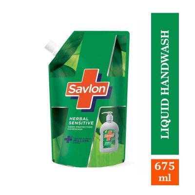 Savlon Herbal Sensitive Germ Protection Liquid Handwash (Refill Pouch)