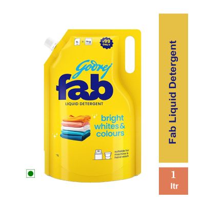 Godrej Fab Refill Pouch for Machine & Hand Wash Fresh Liquid Detergen