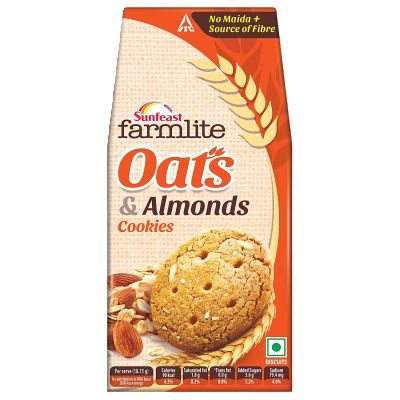 Sunfeast Farmlite Biscuit - Cookies Oats & Almonds 