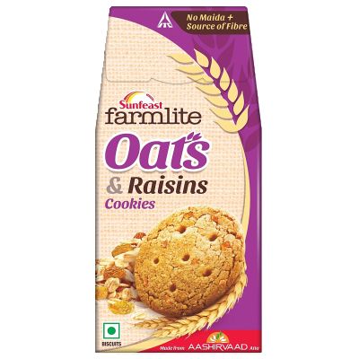 Sunfeast Farmlite Biscuit - Cookies Oats & Raisins 