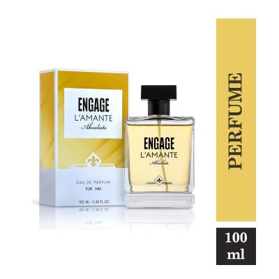 Engage L'amante Absolute Eau De Parfum for Men, Spicy, Long Lasting and Premium, Skin Friendly