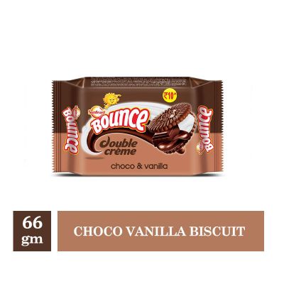 Sunfeast Bounce Dream Cream Choco Vanilla Biscuit - 66gm